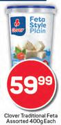 Clover Traditional Feta Assorted-400g Each