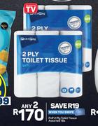 PnP 2 Ply Toilet Tissue Assorted-For 2 x 18s