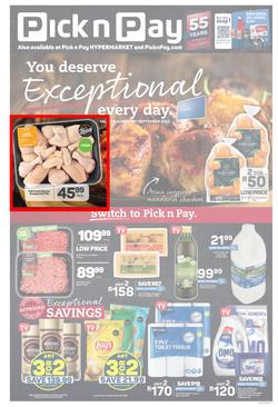 Pick n Pay Eastern Cape : Exceptional Everyday (29 August - 11 September 2022), page 1