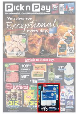 Pick n Pay Eastern Cape : Exceptional Everyday (29 August - 11 September 2022), page 1