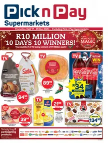 Pick n Pay Eastern Cape : Christmas Specials (17 December - 26 December 2024)