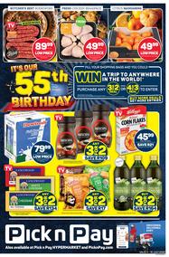Pick n Pay Gauteng, Free State, North West, Mpumalanga, Limpopo and Northern Cape : Our 55th Birthday (04 July - 10 July 2022)