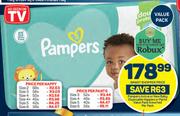 Pampers Active Or New Baby Disposable Nappies Or Pants Value Pack Assorted-Per Pack