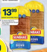 Sunbake Sliced Or Farmstyle Brown Bread-700g Each