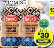 Sasko Premium Slices White Bread-For 2 x 700g