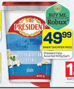 President Feta Assorted-400g Each