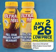 Danone Ultramel Milk Shake Assorted-Any 2 x 275ml