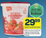 PnP Low Fat Fat Free Yoghurt Assorted-1Kg Each