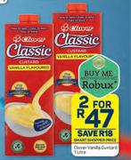 Clover Vanilla Custard-For 2 x 1L
