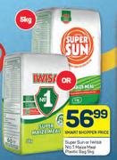 Super Sun Or Iwisa No.1 Maize Meal Plastic Bag-5Kg