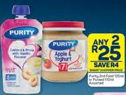 Purity 2nd Food 125ml Or Pureed 110ml (Assorted)-For Any 2