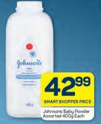 Johnson's Baby Powder Assorted-400g Each