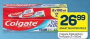 Colgate Triple Action Twin Pack-2 x 100ml