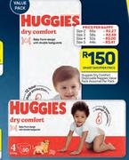 Huggies Dry Comfort Dispossable Nappies Value Pack Assorted-Per Pack