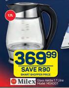 Milex 1.7L Glass Kettle MGK001