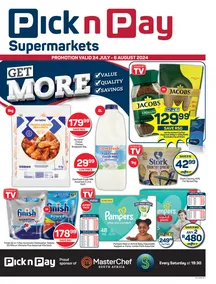 Pick n Pay Gauteng, Free State, North West, Mpumalanga, Limpopo and Northern Cape : Get More (24 July - 06 August 2024)