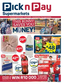 Pick n Pay Gauteng, Free State, North West, Mpumalanga, Limpopo & Northern Cape : Easter Specials (24 March - 06 April 2025)