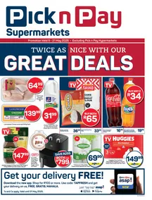 Pick n Pay Gauteng, Mpumalanga, Limpopo, North West, Free State, Northern Cape : Twice As Nice (05 May - 21 May 2025)
