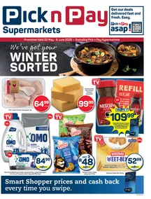 Pick n Pay Gauteng, Free State, North West, Mpumalanga, Limpopo & Northern Cape : Winter Sorted (22 May - 08 June 2025)