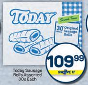 Today Sausage Rolls Assorted-30s Each