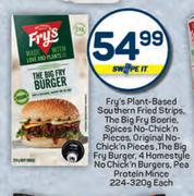 Fry's Plant Based Southern Fried Strips,The Big Fry Boerie,Spices No Chick'n Pieces-224/320g