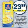 Clover Chocolate Medium Cream Dairy Dessert,Classic Vanilla Custard-1Kg Each