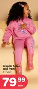 Graphic Fleece Tops 2-7 Years-Each