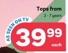 Tops (2-7 Years)-Each
