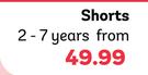 Shorts (2-7 Years)-Each