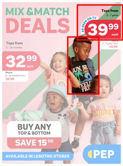 PEP Lesotho : Mix & Match Deals (27 November - 25 December 2023), page 1