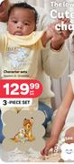 Character Sets Newborn, 6-12 Months 3 Piece Set-Per Set
