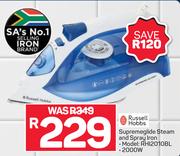 Russell Hobbs 2000W Supremeglide Steam And Spray Iron RHI2010BL
