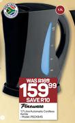 Pineware 1.7L Automatic Cordless Kettle PSCK845