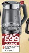 Russell Hobbs 1.7L Glass Kettle 16000