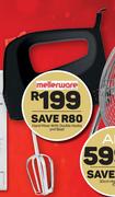 Mellerware Hand Mixer With Double Hooks & Beat