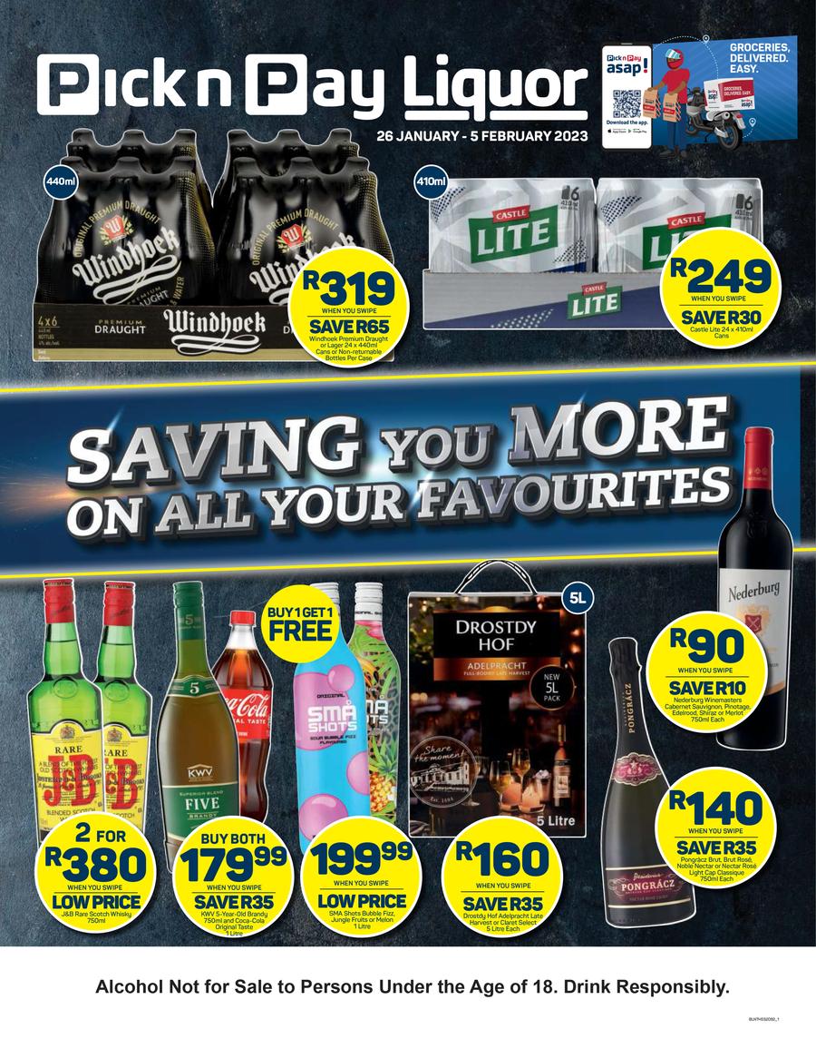 Pick n Pay Liquor : Saving You More (26 January - 05 February 2023) — m ...