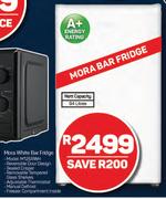 Mora 94L White Bar Fridge M125RWH