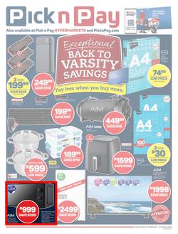 Pick n Pay : Back To Varsity (21 February - 21 March 2023), page 1