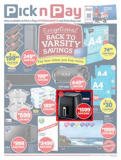Pick n Pay : Back To Varsity (21 February - 21 March 2023), page 1