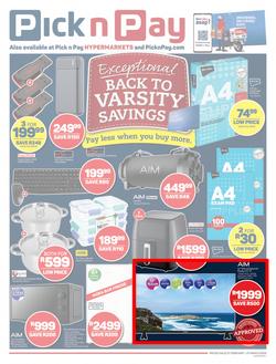 Pick n Pay : Back To Varsity (21 February - 21 March 2023), page 1