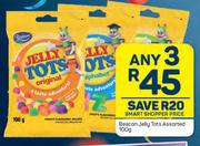 Beacon Jelly tots Assorted-Any 3 x 100g