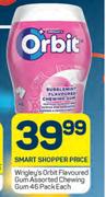 Wrigley's Orbit Flavoured Gum Assorted Chewing Gum 46 Pack-Each