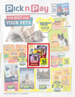 Pick n Pay : The Best For Your Pets (19 June - 09 July 2023), page 1