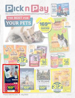 Pick n Pay : The Best For Your Pets (19 June - 09 July 2023), page 1