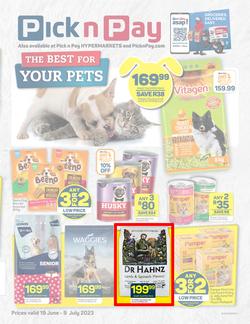 Pick n Pay : The Best For Your Pets (19 June - 09 July 2023), page 1