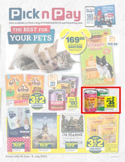 Pick n Pay : The Best For Your Pets (19 June - 09 July 2023), page 1
