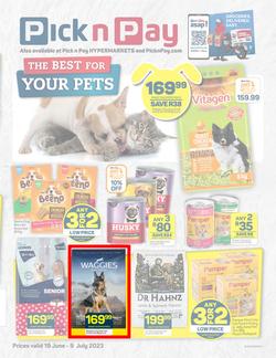 Pick n Pay : The Best For Your Pets (19 June - 09 July 2023), page 1