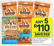 Beeno Flatties, Rollies, Mallows Or Shapes Assorted-Any 5 x 120g