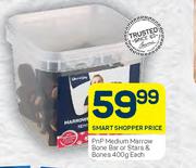 PnP Medium Marrow Bone Bar Or Stars & Bones-400g Each