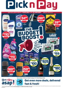 Pick n Pay Asap : The Budget Boost (17 June - 23 June 2024)